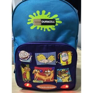 Nickelodeon Nicktoons Novelty Backpack Duracell Promo - RARE Lights Work!